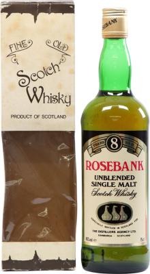 Rosebank Unblended Single Malt 8yo 40% 750ml