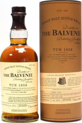 Balvenie Tun 1858 Batch #4 See Note 46.8% 700ml