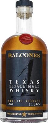 Balcones Texas Single Malt Whisky 1 Special Release Oak Casks 52.7% 750ml