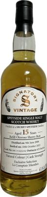 Distilled at A Secret Speyside Distillery 2008 SV Refill Oloroso Sherry Butt Le Comptoir Irlandais 63.1% 700ml