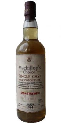 Longmorn 1984 McC Single Cask Cask Strength #141088 52.8% 700ml