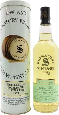 Rosebank 1991 SV Vintage Collection 12yo Bourbon Barrel 43% 700ml