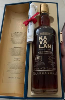 Kavalan Solist Vinho Barrique W130925018A 59.4% 700ml