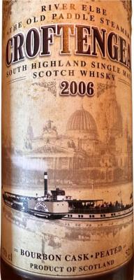 Croftengea 2006 JW River Elbe The Old Paddle Steamer Bourbon Whiskymesse Radebeul 2023 52.1% 700ml