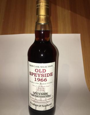 Old Speyside 1966 TS M&H Cask Selection Sherry But 45.6% 700ml