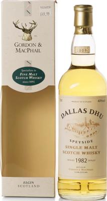 Dallas Dhu 1982 GM Licensed Bottling 40% 700ml