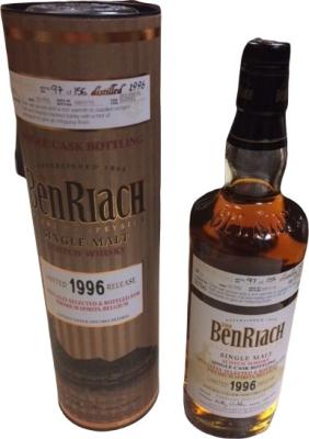 BenRiach 1996 Single Cask Bottling Bourbon Barrel #24 Premium Spirits Belgium 59.2% 700ml