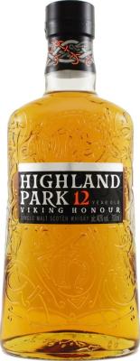 Highland Park 12yo Viking Honour European & American sherry seasoned oak casks 40% 700ml