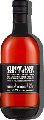 Widow Jane 13yo Single Barrel Lucky Thirteen American Oak 46.5% 750ml