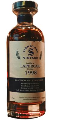 Laphroaig 1998 SV Signatory Vintage Cask Strength Refill Sherry Butt 57.5% 700ml