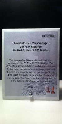 Auchentoshan 1975 North American Bourbon Casks Travel Retail 45.6% 700ml