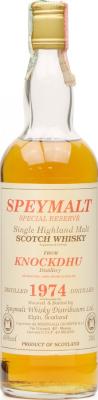 Knockdhu 1974 GM Speymalt Special Reserve Importato da Meregalli Giuseppe Monza 40% 700ml