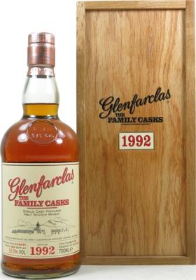 Glenfarclas 1992 The Family Casks Wooden Box 15yo 55.5% 700ml