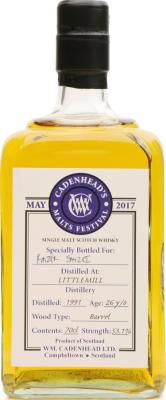 Littlemill 1991 CA Malts Festival Barrel 53.1% 700ml