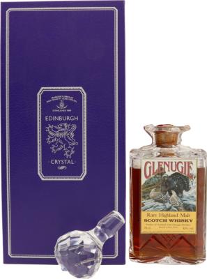 Glenugie Crystal Decanter Ses Bird Label Sherry Wood 43% 750ml