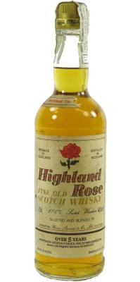 Highland Rose 5yo BS&C Fine Old Scotch Whisky 40% 750ml