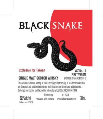 Black Snake 1st Venom VAT No. 11 59.5% 700ml