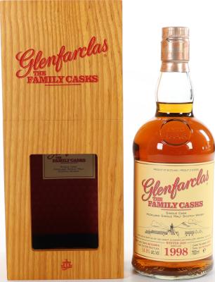 Glenfarclas 1998 The Family Casks Release W18 4th Fill Hogshead #4455 54.8% 700ml