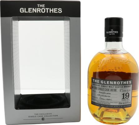 Glenrothes 1999 The Exclusive Single Cask Collection #8190 World of Whisky 54.4% 700ml