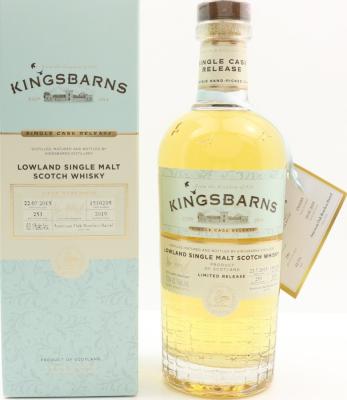 Kingsbarns 2015 Single Cask Release American Oak Bourbon Barrel #1510295 The Good Spirits Co. Glasgow 62.1% 700ml