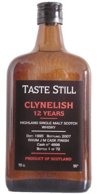 Clynelish 1995 TS square bottle Rhum J M Cask Finish #4898 50% 700ml
