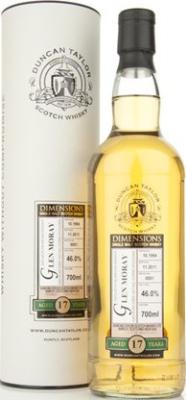 Glen Moray 1994 DT Dimensions Batch 0001 46% 700ml