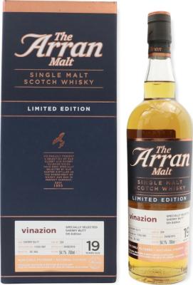 Arran 1997 Limited Edition Sherry Butt #224 Vinazion 54.1% 700ml