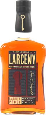 John E. Fitzgerald Larceny Barrel Proof Kentucky Straight Bourbon Whisky 6yo American Oak Batch A120 61.6% 750ml