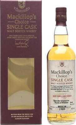 Macallan 1989 McC Single Cask World Of Whiskies 46% 700ml