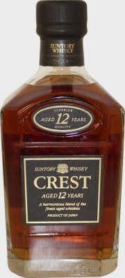 Suntory 12yo Crest Crystal Decanter 43% 750ml