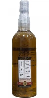 Auchentoshan 1998 DT Dimensions Batch 0001 46% 700ml