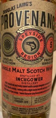 Inchgower 2013 DL Refill Hogshead 46% 700ml