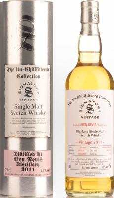 Ben Nevis 2011 SV The Un-Chillfiltered Collection 10yo Bourbon Barrel 143 + 146 46% 700ml