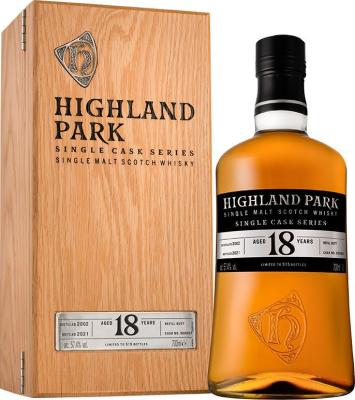 Highland Park 2002 Single Cask Series Refill Butt 57.4% 700ml