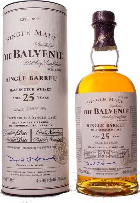 Balvenie 1974 Single Barrel Cask no.10145 25yo 46.9% 700ml