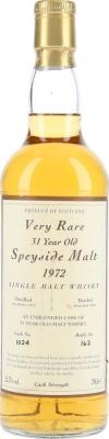 Glenlivet 1972 MacD Very Rare Speyside Malt #1024 52.3% 700ml