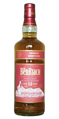 BenRiach 12yo Matured in Sherry Wood Oloroso & Pedro Ximenez Sherry Casks 46% 700ml