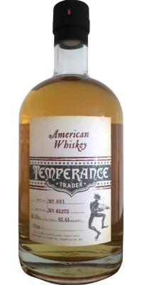 Temperance Trader American Whisky Used Bourbon Barrels Batch 001 41.21% 750ml