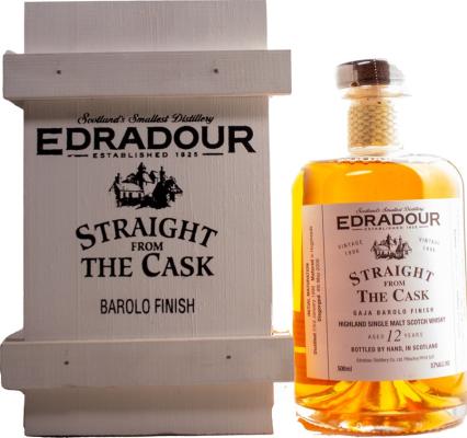 Edradour 1996 Straight From The Cask Gaja Barolo Cask Finish Hogsheads + Gaja Barolo Hogshead Finish 57% 500ml