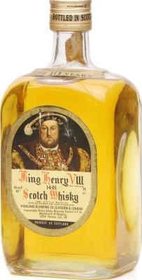 King Henry VIII Scotch Whisky Giarola A. Monticelli d Ongina Italy 43% 750ml