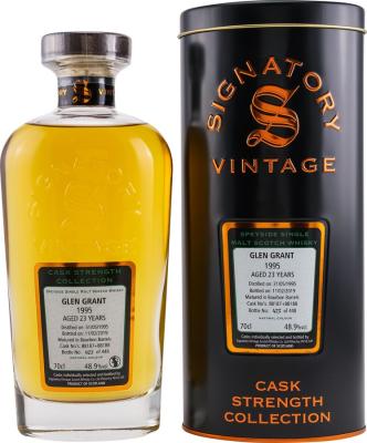 Glen Grant 1995 SV Cask Strength Collection Bourbon Barrels 88187 + 88188 48.9% 700ml