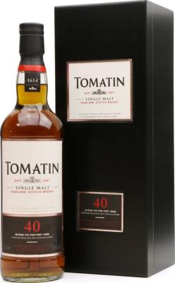 Tomatin 40yo Limited Edition 42.9% 700ml