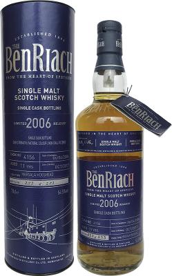 BenRiach 2006 Single Cask Bottling 11yo Marsala Hogshead #4160 Hocksheads 54.5% 700ml
