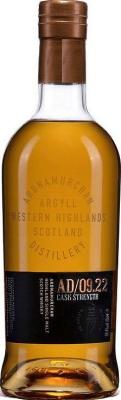 Ardnamurchan AD 09.22 Cask Strength Bourbon & Sherry 58.4% 700ml