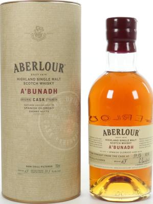 Aberlour A'bunadh batch #65 Spanish Oloroso Sherry Butts 59.5% 700ml