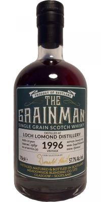 Loch Lomond 1996 MBl The Grainman Zweigelt Beerenauslese Finish #19891 57.7% 700ml