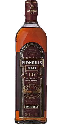 Bushmills 16yo Three Woods American Oak Oloroso Sherry & Port Pipes 40% 750ml