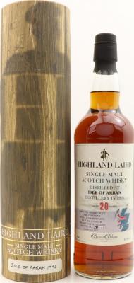 Arran 1996 BRI Highland Laird First Fill Sherry Butt #1337 51.3% 700ml