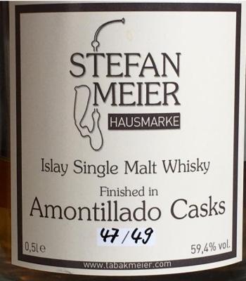 Stefan Meier Hausmarke Islay Amontillado Cask 59.4% 500ml