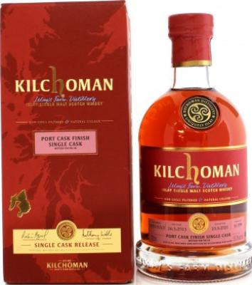 Kilchoman 2013 Port Cask Finish Single Cask 2150/2013 55.3% 700ml